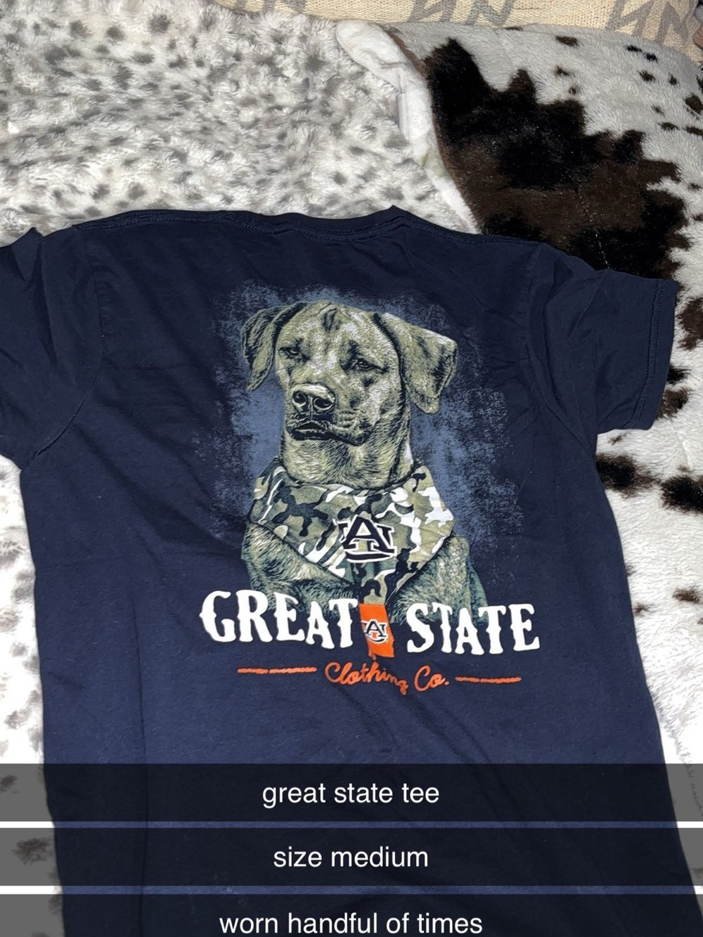 Navy Dog Graphic Tee